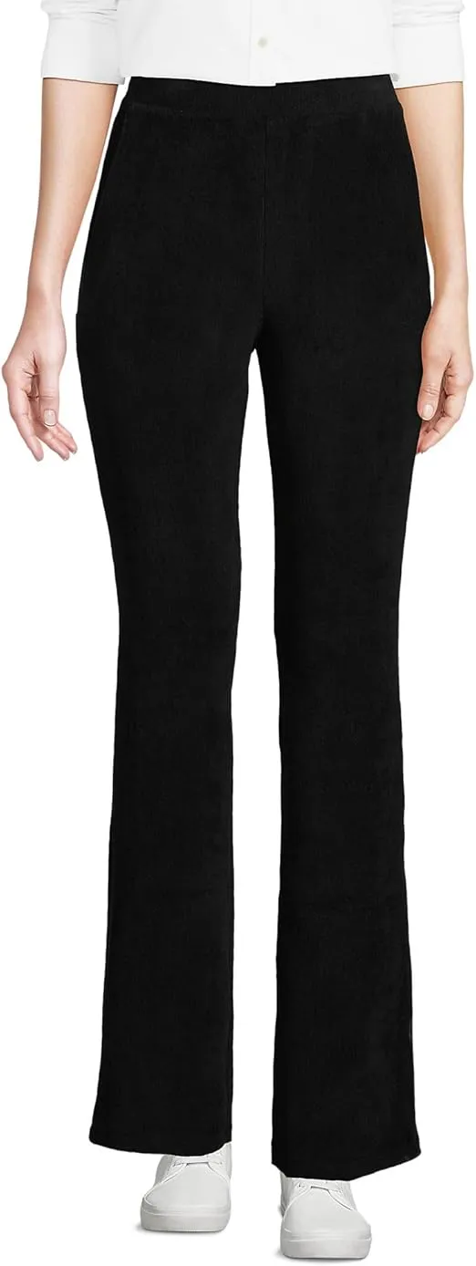 Lands' End Women's Sport Knit High Rise Corduroy Bootcut Pants