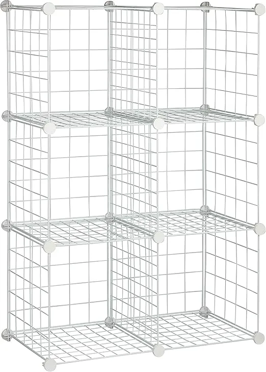 Honey-Can-Do 6 Cube White Storage Set SHF-09489 White