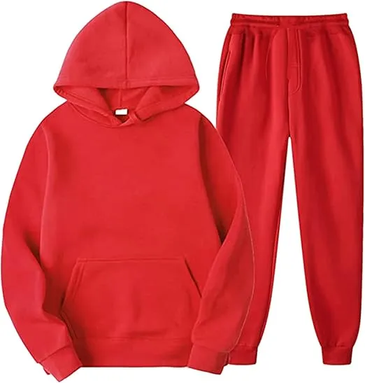 Men's Track Suits 2 Piece Set Active Jogging Suits Long Sleeve Sweatsuits Pullover Casual Workout Sports Outfits Suits