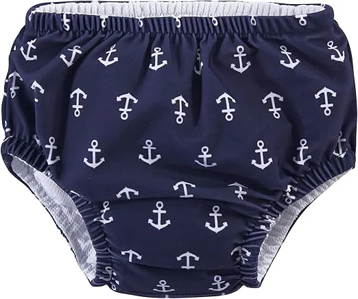 Hudson Baby Unisex Baby Swim Diapers, Anchors, 5 Toddler