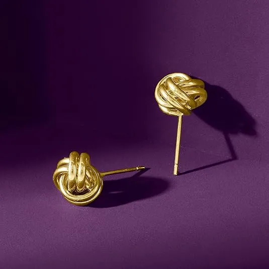 Ross-Simons 14kt Yellow Gold Love Knot Stud Earrings