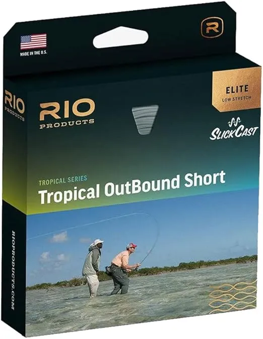 Rio Elite Tropical Outbound Short Saltwater Fly Line, Cast Large Flies for Long Distances, Floating