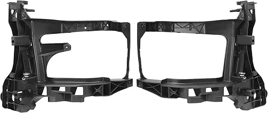 HECASA Radiator Support Headlamp Mounting Bracket Compatible with 2013-2018 Dodge Ram 1500/2500/3500 2019-2024 Dodge Ram 1500 Classic Replacement for 68222829AA CH1225256 68222828AA CH1225257 (Pair)