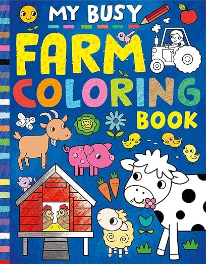 My Busy Farm Coloring Book