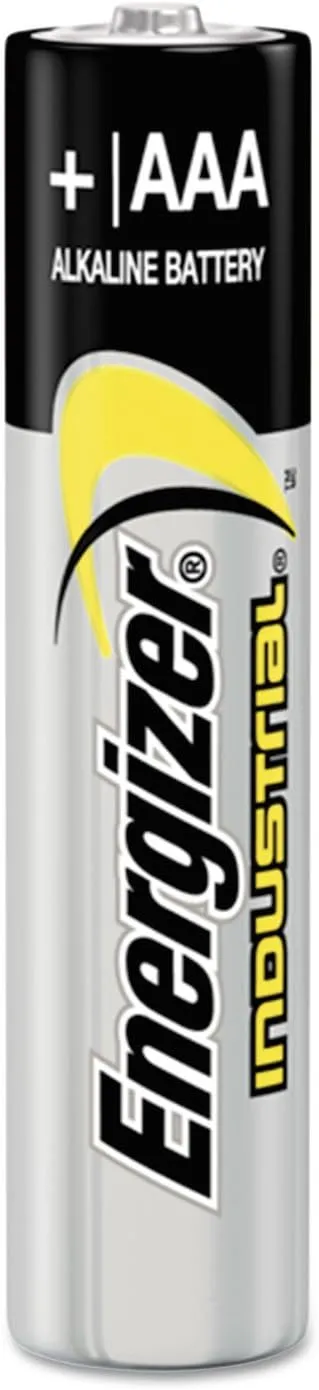 Energizer EN92 Industrial Alkaline Batteries, AAA, 24 Batteries/Box