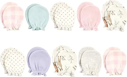 Hudson Baby Unisex Baby Cotton Scratch Mittens