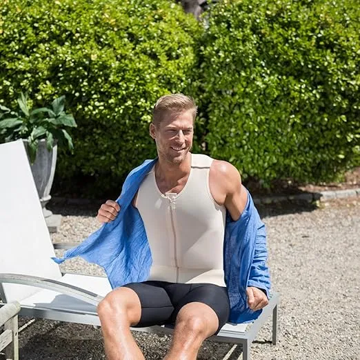 Marena MV Stage 1 Men’s Adjustable Sleeveless Compression Vest – Post-Surgery Support Garment