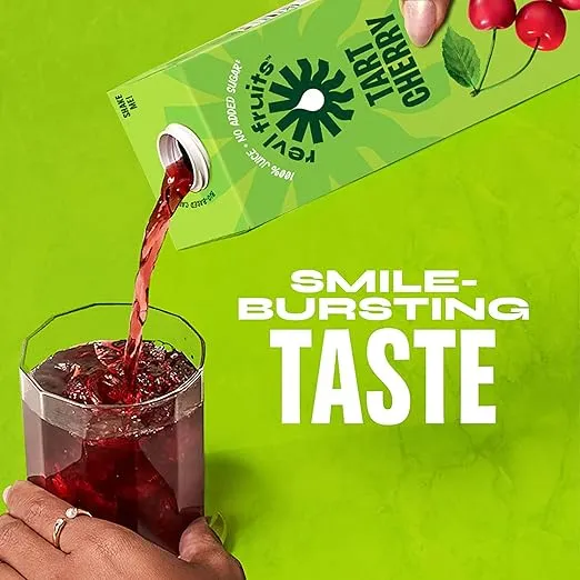 Revl Fruits™ 100% Juice, No Added Sugar, Tart Cherry, 32 fl oz. Carton
