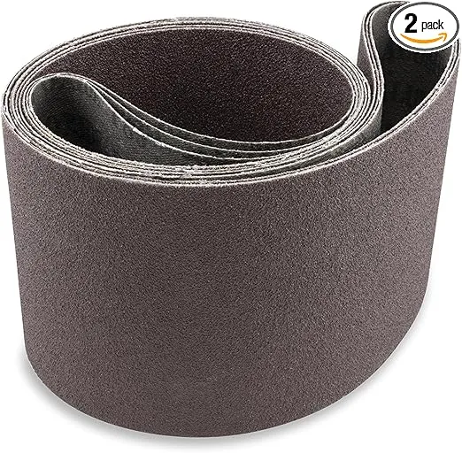 Red Label Abrasives 6 X 80 Inch 36 Grit Aluminum Oxide Premium Quality Multipurpose Sanding Belts, 2 Pack