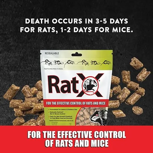 RatX All-Natural Humane Rat And Mouse 1 lb. Bag - EcoClear Products 620101