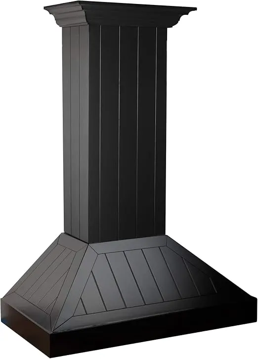 ZLINE 36 in. Wooden Wall Mount Range Hood in Black - Includes Motor (KPCC-36)