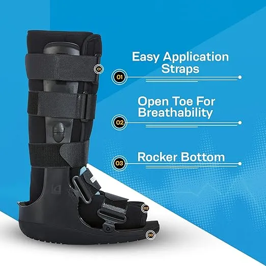 Ossur Formfit Walker Boot with Air - Medical Grade Walking Boot for Broken Foot, Sprained Ankle & Stable Fractures | Breathable Walker Boot for Strains, Sprains & Immobilization (Low Top/X-Large)