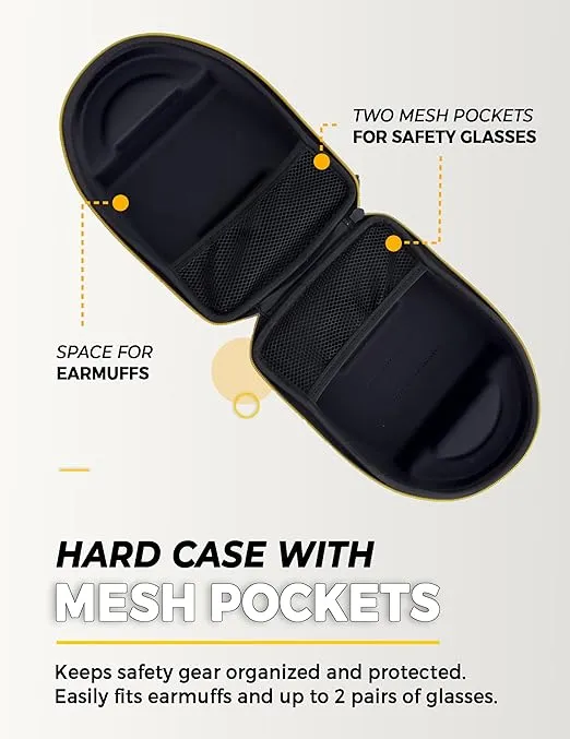 TradeSmart Hearing and Eye Protection Case - Safety Glasses and Ear Protection Case