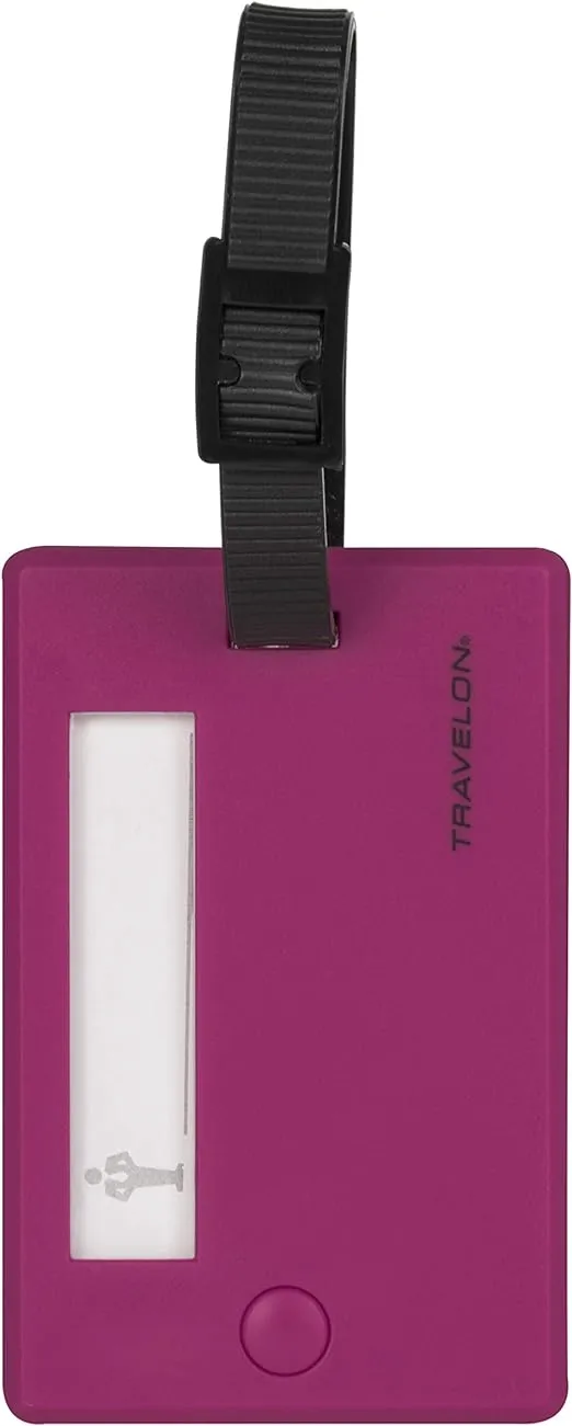 Travelon Set of 2 Tags, Berry, 6.63 x 3.5 x 0.13