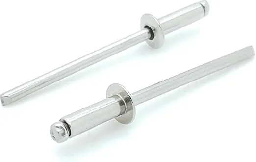 100 Qty 304 Stainless Steel Blind Rivets (#4-4) 1/8" Diameter x 1/4" Grip (BCP164)
