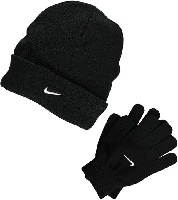 Nike Boys One Size 8/20 2 Piece Hat and Glove Set