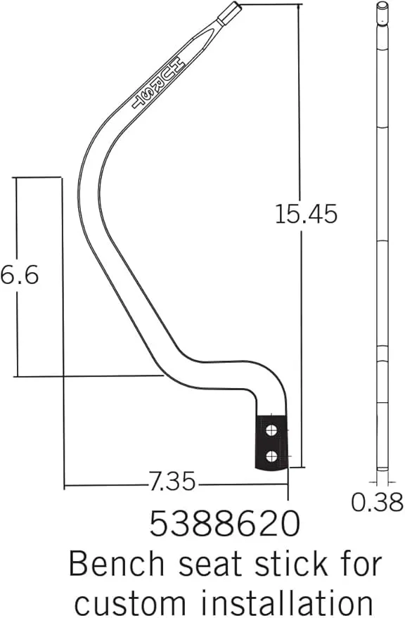 Hurst 5388620 Replacement Bench Seat Stick