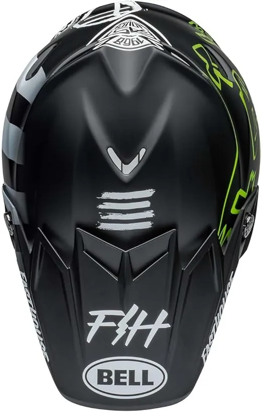 BELL Moto-9S Flex Helmets (FH MC Core Matte Black/Yellow - Small)