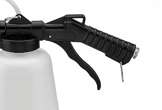 ARES 70923 - Vacuum Brake Fluid Bleeder - 1-Liter Vacuum Fluid Extractor - Hanging Hook and Locking Trigger Allows for Hands Free Operation