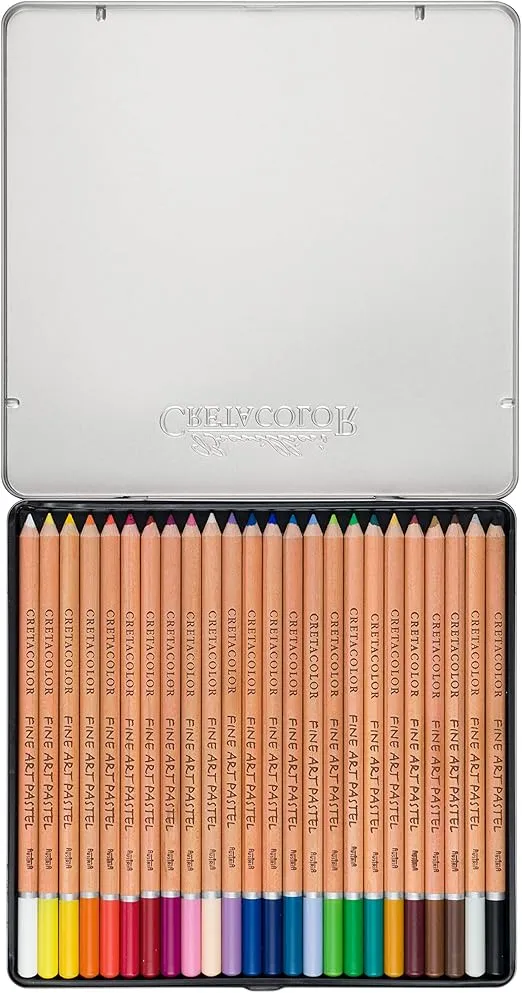 Cretacolor Fine Art Pastel Pencil Set, Set of 24, Multi