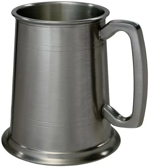 Wentworth Pewter 1 Pint Antique Finish Pewter Tankard