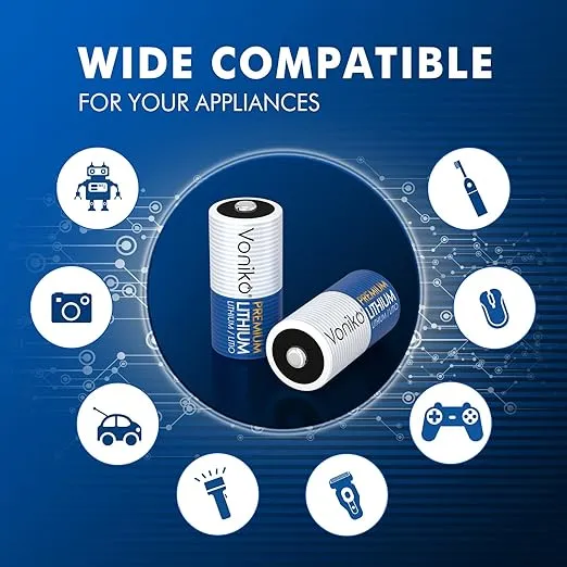 CR123A Premium Lithium Batteries 4 Pack – Photo Lithium Battery – 3 Volt 123 Battery Lithium 15 Years Shelf Life – for Camera, Security and Medical Equipment