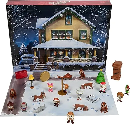 A Christmas Story Advent Calendar 2024 Includes 24 Windows Filled with Silly and Festive 1-inch Figures & Accessories!