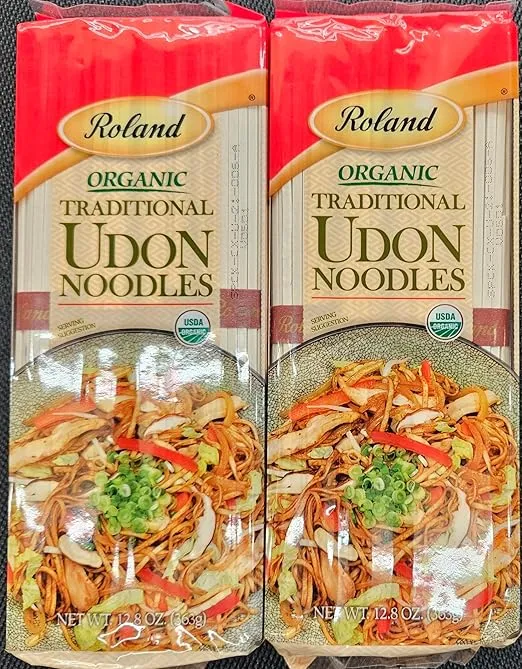 Roland Foods Organic Udon Noodles, 12.8 Oz Bag, Pack of 1