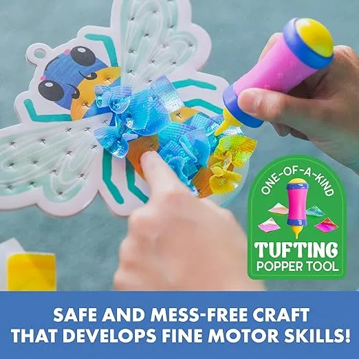 Educational Insights Tufting Craft Kit - Arts and Crafts for Kids, Toddler Art Supplies, Toddler DIY Sensory Activity, Gift for Girls and Boys Ages 5+, Stocking Stuffers for Kids