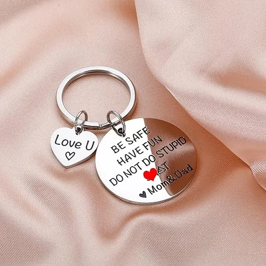 Gifts for 16 Year Old Boy Don't Do Stupid Keychain Back to College Gifts for Boys Girls, Funny Gifts for Daughter Son Christmas Gifts for Teen Boys Girls Don’t Do Stupid Keychain from Mom Dad