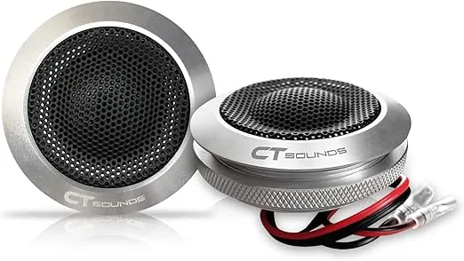 CT Sounds Meso 25mm 100 Watt Flush-Mount Premium Silk-Dome Tweeters, Pair