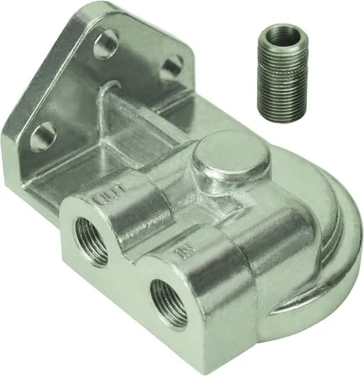Derale 25750 Remote Filter Mount Kit,Silver