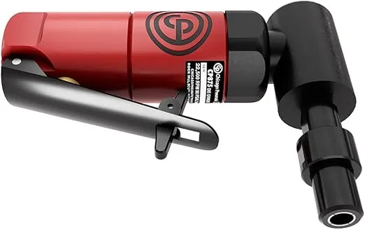 Chicago Pneumatic CP875 - Air Angle Die Grinder Tool, 1/4 Inch (6 mm), 0.3 HP / 220 W, 22500 RPM, Welder, Woodworking, Automotive Detailing, Stainless Steel Polisher, Heavy Duty