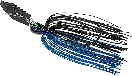 Z-Man CBEV38-03 ChatterBait Elite Evo, 3/8 oz, Black/Blue