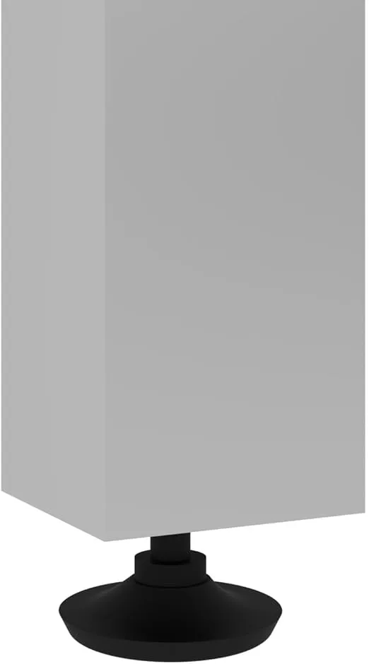 Bestar Universel 60W Table Desk with Square Metal Legs in White