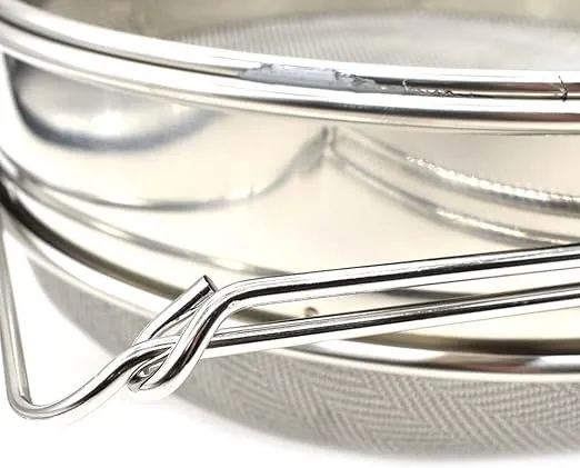 Food Grade 304 Double Sieve Stainless Steel Bucket Top Honey Strainer, Filter for Honey processing/Extraction and Filter