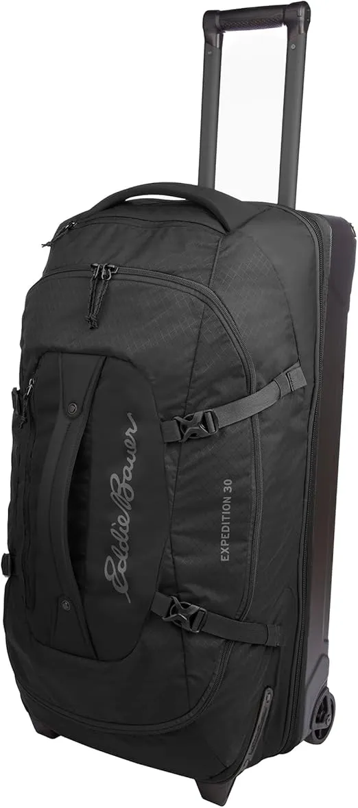 Eddie Bauer Expedition Duffel Bag 2.0-Made from Rugged Polycarbonate and Nylon, Black, 30L