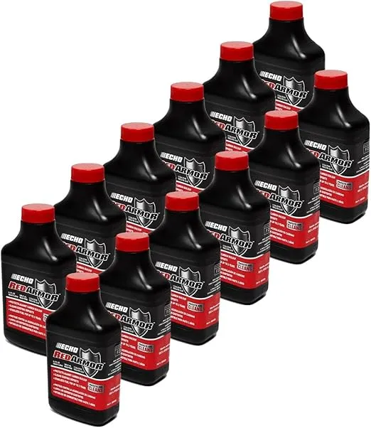 Echo 12 PK 6550025 Red Armor 6.4 oz 2-Cycle Oil Blend Mix for 2-1/2 Gallons 50:1
