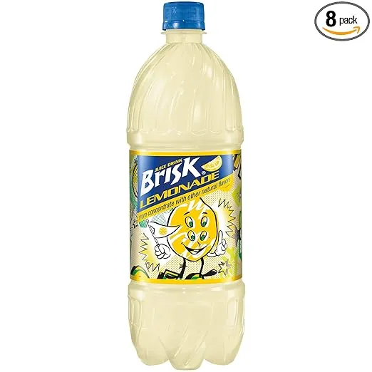 Brisk Lemonade Juice Drink 1Liters (Pack of 8)