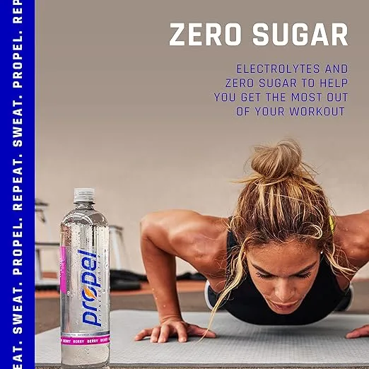 Propel, 3 Flavor Variety Pack, Zero Calorie Sports Drinking Water with Electrolytes and Vitamins C&E, 16.9 Fl Oz (Pack of 12)