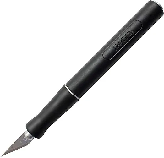 X-Acto X2000 No-Roll Rubber Barrel Knife with #11 Replaceable Blade and Safety Cap (X3724)