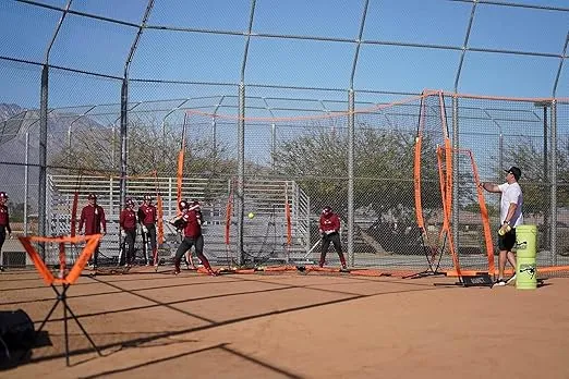 Bownet Big Barrier Portable Easy Setup Protection Practice Net 21.6' X 11.6'