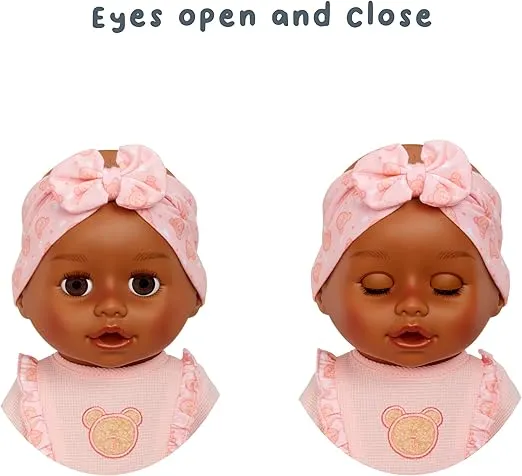 Baby Born Learn to Walk Baby Doll Harper - Dark Brown Eyes: Realistic Features for Kids Ages 3+, Walks, Crawls, Sits & Kicks, Eyes Open & Close, Multiple Sound Effects