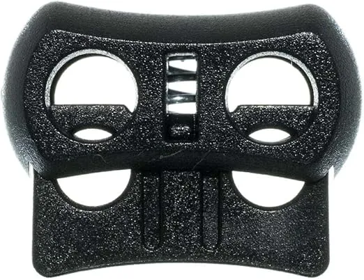 Paracord Planet Dual Circle Cord Lock Plastic Spring Stop Toggle – Dual Lock for 1/8 inch Cord
