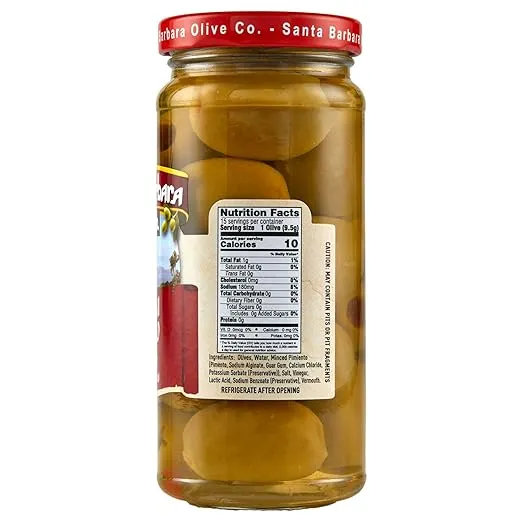 Santa Barbara 3pk Martini Pimento Stuffed Olives 5oz
