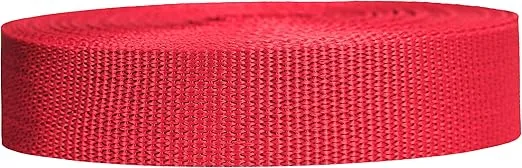 Strapworks Lightweight Polypropylene Webbing - Poly Strapping for Outdoor DIY Gear Repair, Pet Collars, Crafts – 1 Inch by 10, 25, or 50 Yards, Over 20 Colors