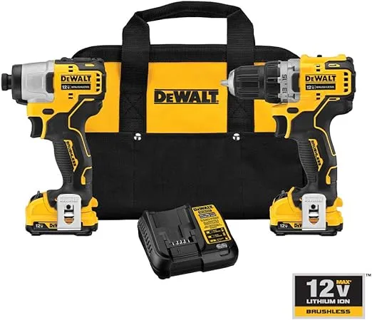 DEWALT XTREME 12V MAX* Cordless Drill Combo Kit (DCK221F2)