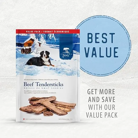 Caledon Farms Value Pack Beef Tendersticks Brown 12 Ounce (Pack of 1)
