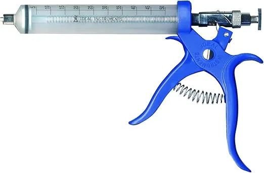 Ideal Instruments 698484 1008 Pro-Shot Pistol Grip Durable Syringe, 100 Milliliter