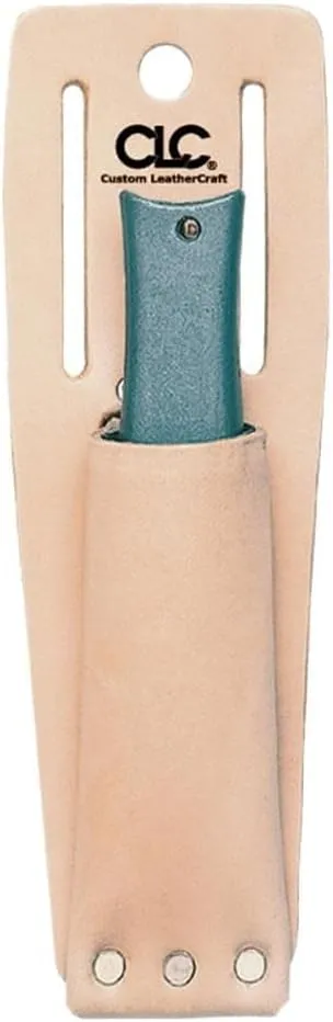 Custom Leathercraft453 Utility Knife Sheath, Heavy Duty, Tan